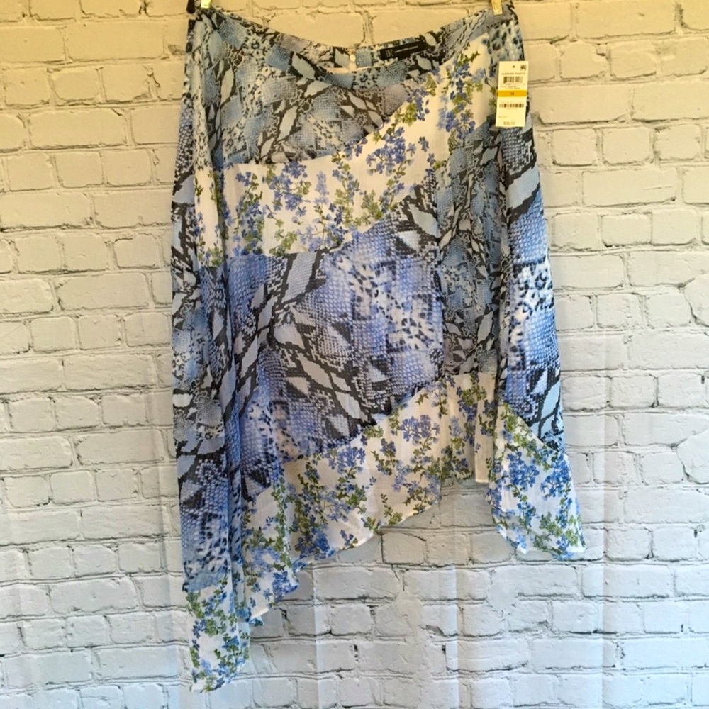 International Concepts Garden Party Lattice Snake Skirt NWT
